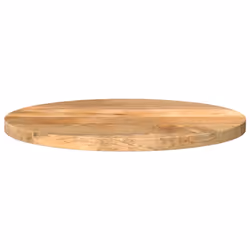 vidaXL Table Top Replacement Board Dining Table Top Wooden Furniture Top Round - solid mango wood, 50 x 2.5 cm