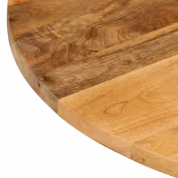 vidaXL Table Top Replacement Board Dining Table Top Wooden Furniture Top Round - solid mango wood, 60 x 3.8 cm - Additional view 5