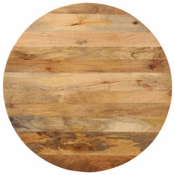 vidaXL Table Top Replacement Board Dining Table Top Wooden Furniture Top Round - natural, 90 x 3.8 cm/ solid mango wood