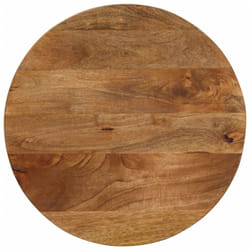 vidaXL Table Top Replacement Board Dining Table Top Wooden Furniture Top Round - oak, 40 x 3.8 cm/ solid mango wood