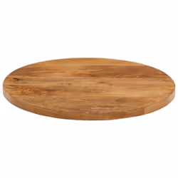 vidaXL Table Top Replacement Board Dining Table Top Wooden Furniture Top Round - oak, 40 x 3.8 cm/ solid mango wood