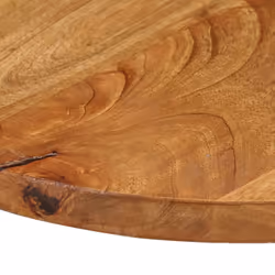 vidaXL Table Top Replacement Board Dining Table Top Wooden Furniture Top Round - oak, 40 x 3.8 cm/ solid mango wood - Additional view 5