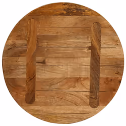 vidaXL Table Top Replacement Board Dining Table Top Wooden Furniture Top Round - oak, 50 x 3.8 cm/ solid mango wood - Additional view 4