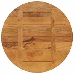 vidaXL Table Top Replacement Board Dining Table Top Wooden Furniture Top Round - oak, 90 x 3.8 cm/ solid mango wood - Additional view 4