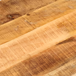 vidaXL Table Top Replacement Board Dining Table Top Wooden Furniture Top Oval - natural, 140 x 60 x 2.5 cm/solid rough mango wood - Additional view 6