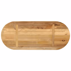 vidaXL Table Top Replacement Board Dining Table Top Wooden Furniture Top Oval - natural, 80 x 40 x 3.8 cm/solid rough mango wood - Additional view 4