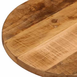 vidaXL Table Top Replacement Dining Table Top Oval Solid Wood Rough Mango - Additional view 5