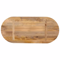 vidaXL Table Top Replacement Board Dining Table Top Wooden Furniture Top Oval - natural, 80 x 40 x 3.8 cm/solid mango wood - Additional view 4