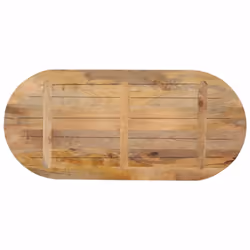 vidaXL Table Top Replacement Board Dining Table Top Wooden Furniture Top Oval - natural, 90 x 40 x 3.8 cm/solid mango wood - Additional view 4