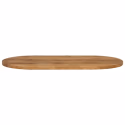 vidaXL Table Top Replacement Board Dining Table Top Wooden Furniture Top Oval - oak, 120 x 50 x 3.8 cm/solid mango wood - Additional view 2