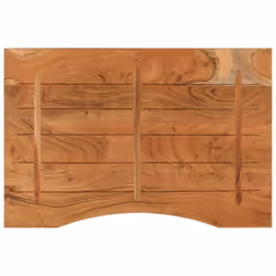 vidaXL Desk Top Replacement Dining Table Top Rectangular Solid Wood Acacia - 80 x 60 x 2.5 cm - Additional view 4