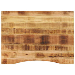 vidaXL Desk Top with Curve Replacement Dining Table Top Solid Wood Rough Mango