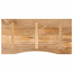 vidaXL Desk Top with Curve Replacement Dining Table Top Solid Wood Rough Mango - Additional view 4