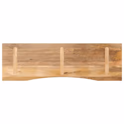 vidaXL Desk Top with Curve Replacement Dining Table Top Solid Wood Rough Mango - Additional view 4