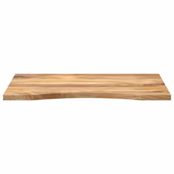 vidaXL Desk Top with Curve Replacement Dining Table Top Solid Wood Rough Mango - Additional view 2