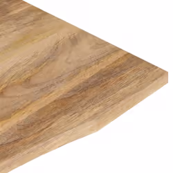 vidaXL Desk Top with Curve Replacement Dining Table Top Solid Wood Rough Mango - Additional view 6