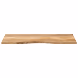 vidaXL Desk Top with Curve Replacement Dining Table Top Solid Wood Rough Mango