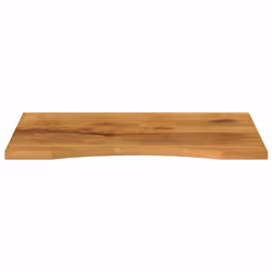 vidaXL Desk Top with Curve Replacement Dining Table Top Solid Wood Rough Mango