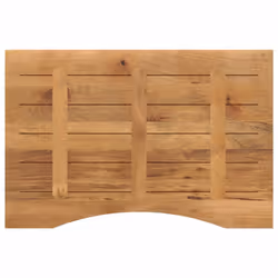 vidaXL Desk Top with Curve Replacement Dining Table Top Solid Wood Rough Mango - Additional view 4