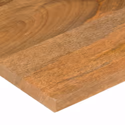 vidaXL Desk Top with Curve Replacement Dining Table Top Solid Wood Rough Mango - Additional view 5