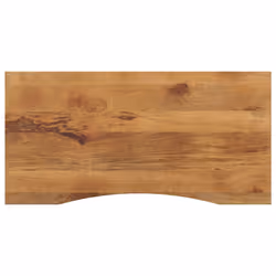 vidaXL Desk Top with Curve Replacement Dining Table Top Solid Wood Rough Mango