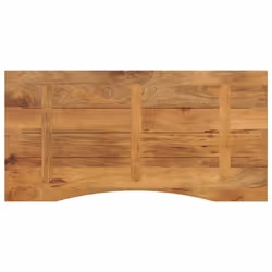 vidaXL Desk Top with Curve Replacement Dining Table Top Solid Wood Rough Mango - Additional view 4