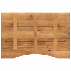 vidaXL Desk Top with Curve Replacement Dining Table Top Solid Wood Rough Mango - Additional view 4