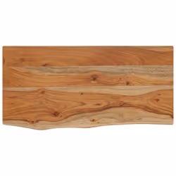 vidaXL Wall Shelf Floating Shelf Rack Rectangular Solid Wood Acacia Live Edge