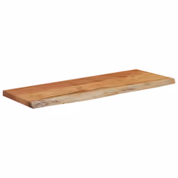 vidaXL Wall Shelf Floating Shelf Rack Rectangular Solid Wood Acacia Live Edge