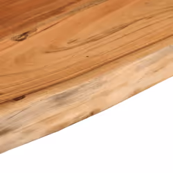 vidaXL Wall Shelf Floating Shelf Rack Rectangular Solid Wood Acacia Live Edge - Additional view 5