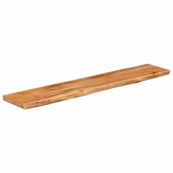 vidaXL Wall Shelf Floating Shelf Rack Rectangular Solid Wood Acacia Live Edge