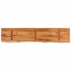 vidaXL Wall Shelf Floating Shelf Rack Rectangular Solid Wood Acacia Live Edge - Additional view 4