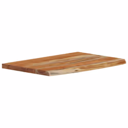 vidaXL Wall Shelf Floating Shelf Rack Rectangular Solid Wood Acacia Live Edge