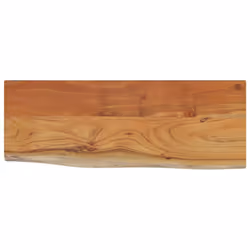 vidaXL Wall Shelf Floating Shelf Rack Rectangular Solid Wood Acacia Live Edge