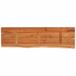 vidaXL Wall Shelf Floating Shelf Rack Rectangular Solid Wood Acacia Live Edge - Additional view 4