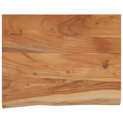 vidaXL Wall Shelf Floating Shelf Rack Rectangular Solid Wood Acacia Live Edge