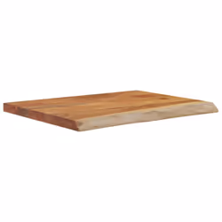vidaXL Wall Shelf Floating Shelf Rack Rectangular Solid Wood Acacia Live Edge