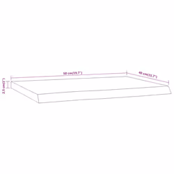 vidaXL Wall Shelf Floating Shelf Rack Rectangular Solid Wood Acacia Live Edge