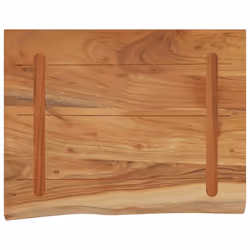 vidaXL Wall Shelf Floating Shelf Rack Rectangular Solid Wood Acacia Live Edge - Additional view 4