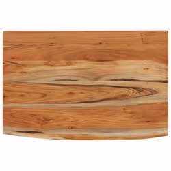 vidaXL Wall Shelf Floating Shelf Rack Rectangular Solid Wood Acacia Live Edge