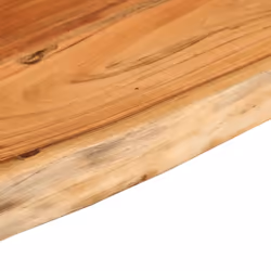 vidaXL Wall Shelf Floating Shelf Rack Rectangular Solid Wood Acacia Live Edge - Additional view 5