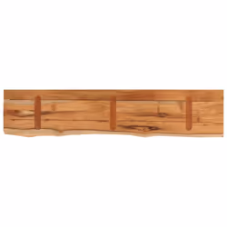 vidaXL Wall Shelf Floating Shelf Rack Rectangular Solid Wood Acacia Live Edge - Additional view 4