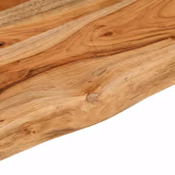 vidaXL Wall Shelf Floating Shelf Rack Rectangular Solid Wood Acacia Live Edge - Additional view 5