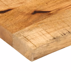vidaXL Table Top Replacement Dining Table Top Live Edge Solid Wood Rough Mango - Additional view 5