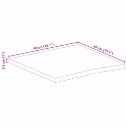 vidaXL Table Top Replacement Dining Table Top Live Edge Solid Wood Rough Mango - Additional view 8