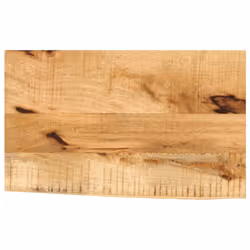 vidaXL Table Top Replacement Dining Table Top Live Edge Solid Wood Rough Mango