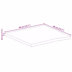 vidaXL Table Top Replacement Dining Table Top Live Edge Solid Wood Rough Mango - Additional view 8
