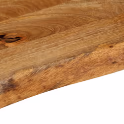 vidaXL Table Top Live Edge Replacement Board Dining Table Top Solid Wood Mango - Additional view 6