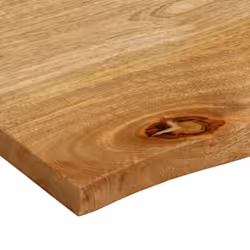 vidaXL Table Top Live Edge Replacement Board Dining Table Top Solid Wood Mango - Additional view 6