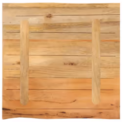 vidaXL Table Top Replacement Board Desktop Accessory Solid Wood Live Edge - 40 x 40 cm - Additional view 4